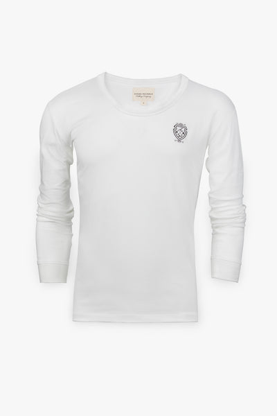 Long Sleeve Custom T-Shirt (White)