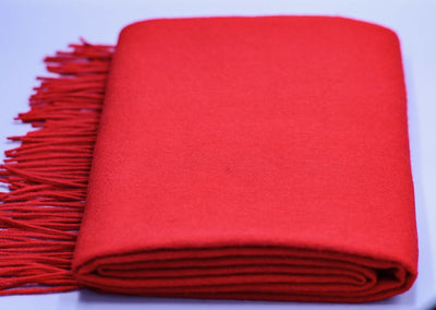 The Wharf Cashmere Scarf Red