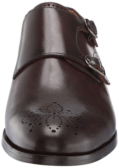 Double Monk Dress Shoe (Cafe Brushed) by Marc Joseph New York