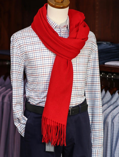 The Wharf Cashmere Scarf Red